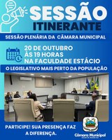 Câmara de Rolim de Moura realizará Sessão Itinerante na Faculdade Estácio