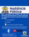 Câmara Municipal convida a população para participar da Audiência Pública para LDO