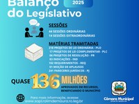 Câmara Municipal de Rolim de Moura divulga balanço legislativo de 2025
