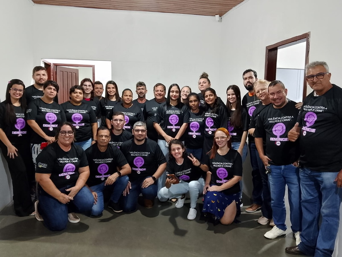 Janete Lins leva mensagem contra a violência à mulher pelos órgãos públicos de Rolim de Moura