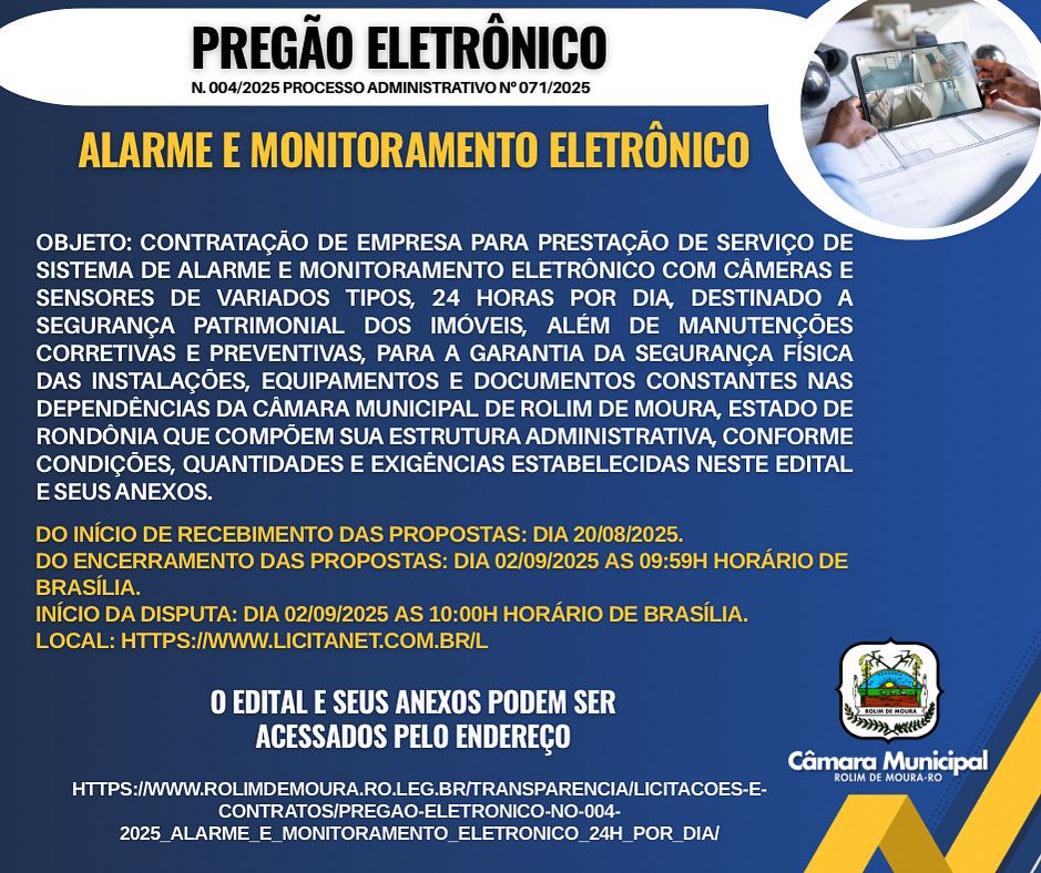 PREGÃO ELETRÔNICO Nº 04/2025 PROCESSO ADMINISTRATIVO Nº 071/2025