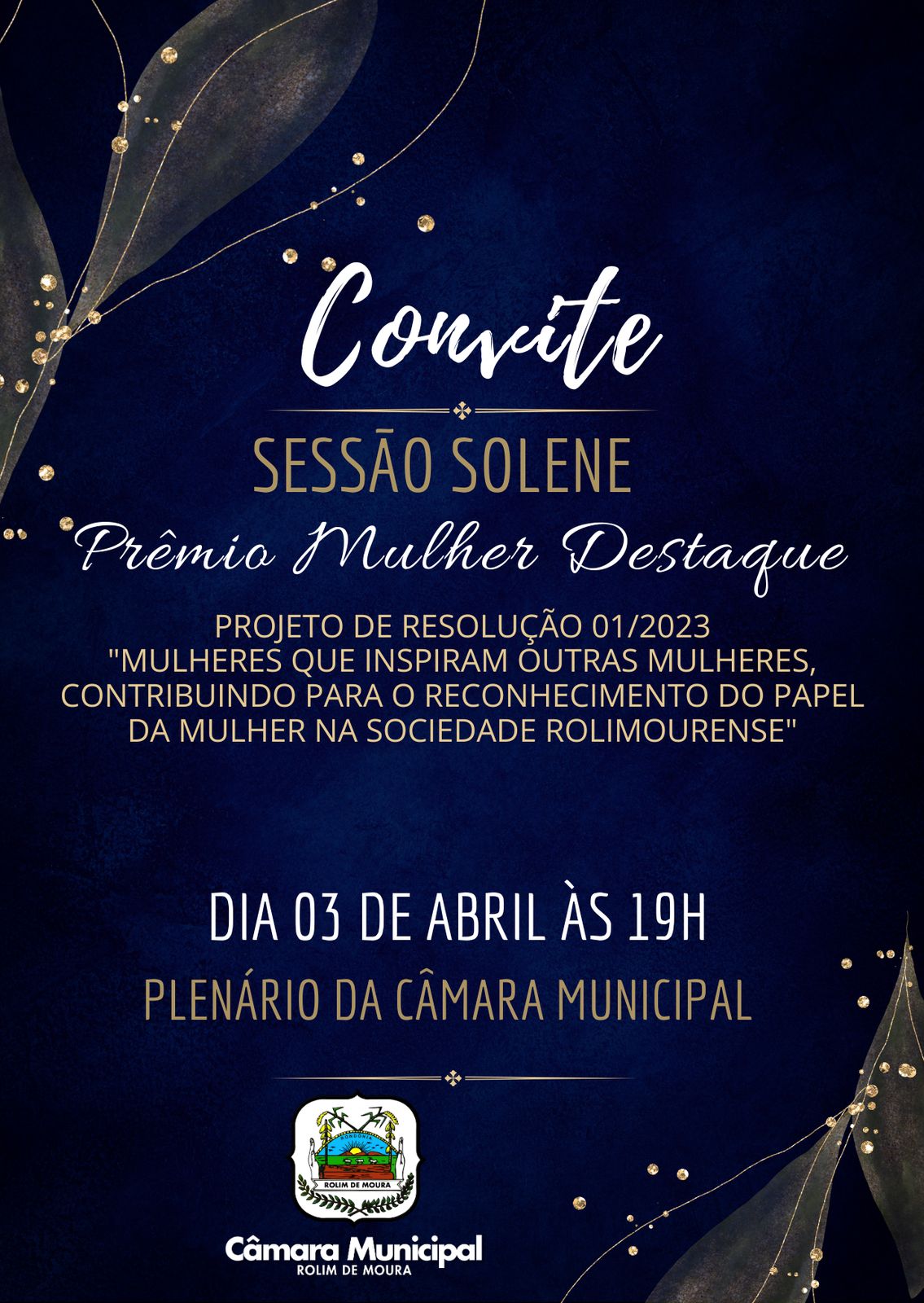 Sessão Solene Prêmio Mulher Destaque