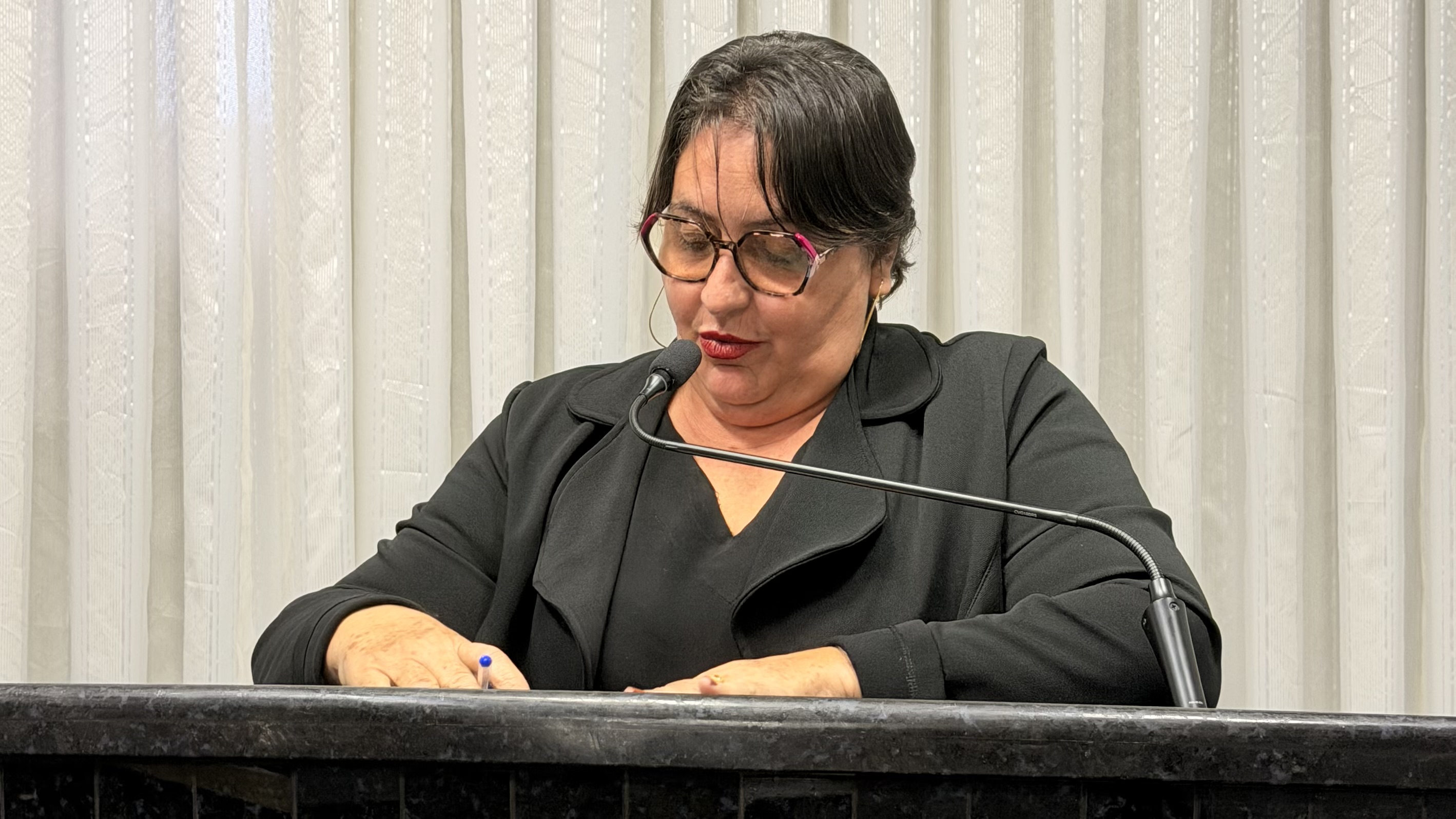 Vereadora Janete sugere instalação de redutor de velocidade na rua Esperantina com a Avenida Fortaleza